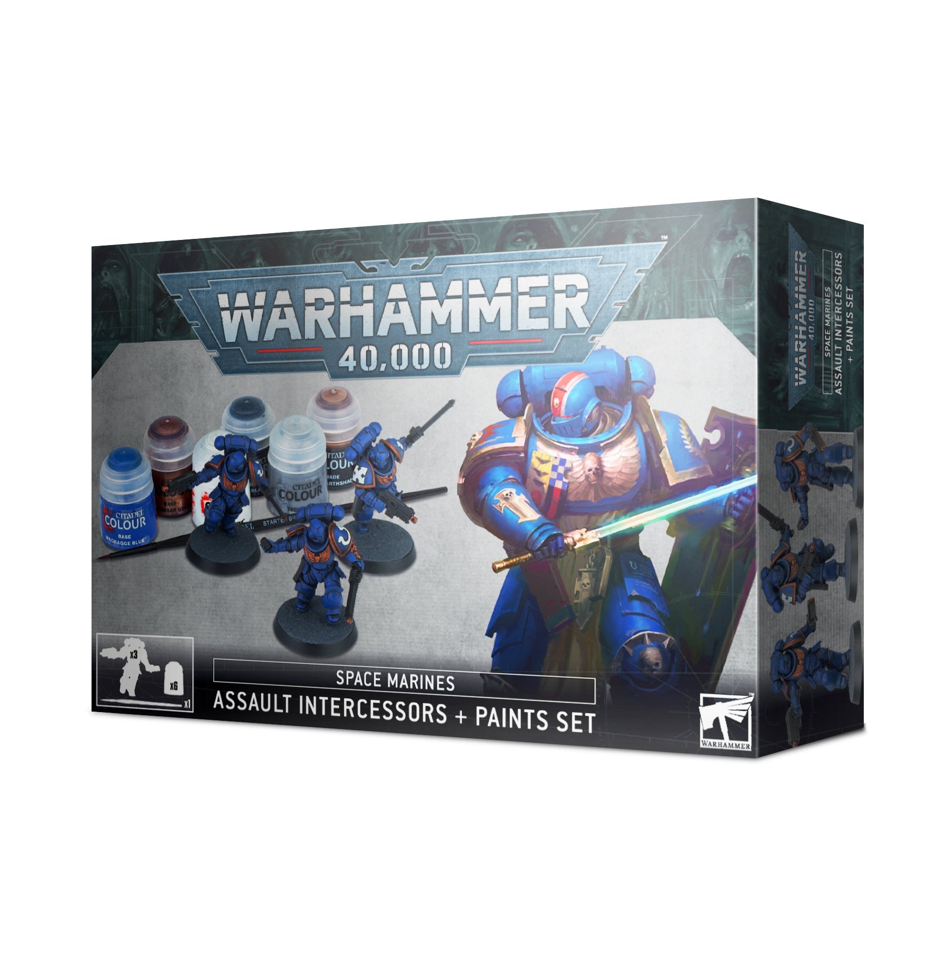 60-11 Space Marines: Infernus Marines + Paints Set